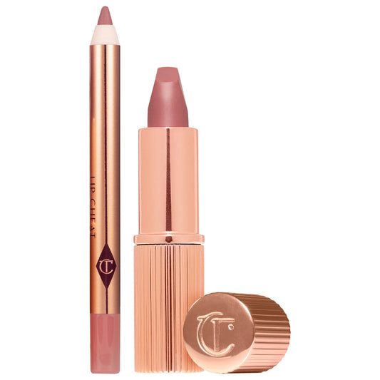 Charlotte Tilbury Mini Pillow Talk Lipstick & Lip Liner Set in Pakistan for the iconic nude-pink lip look
