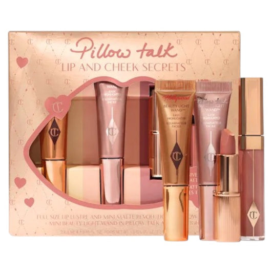 Charlotte Tilbury Pillow Talk Lip & Cheek Secrets Set in Pakistan for a natural, radiant, and iconic Pillow Talk look