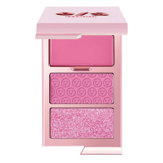 One/Size Cheek Clapper 3D Blush Trio Palette – highly pigmented, blendable 3D blush palette for sculpted, radiant cheeks, long-lasting formula, available online in Pakistan
