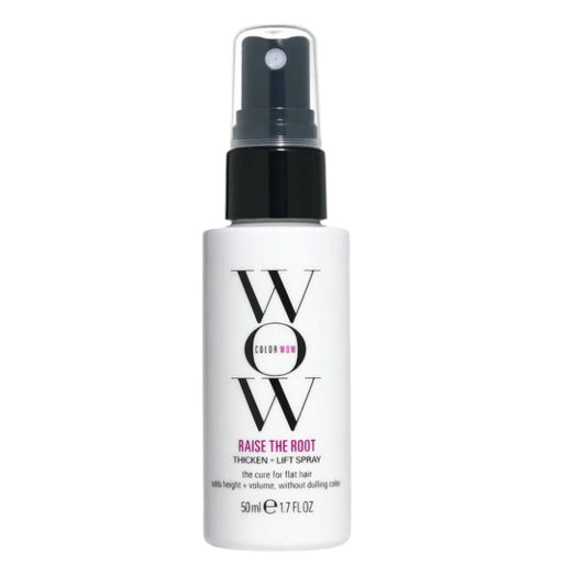 ColorWow Raise the Root Thicken + Lift Spray – lightweight volumizing spray that adds instant lift, body, and thickness to fine hair while protecting color, available online in Pakistan