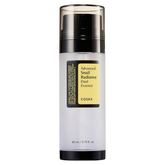 Cosrx Advanced Snail Radiance Dual Essence – Korean snail mucin and brightening essence for hydration, acne scars, and radiant glowing skin in Pakistan