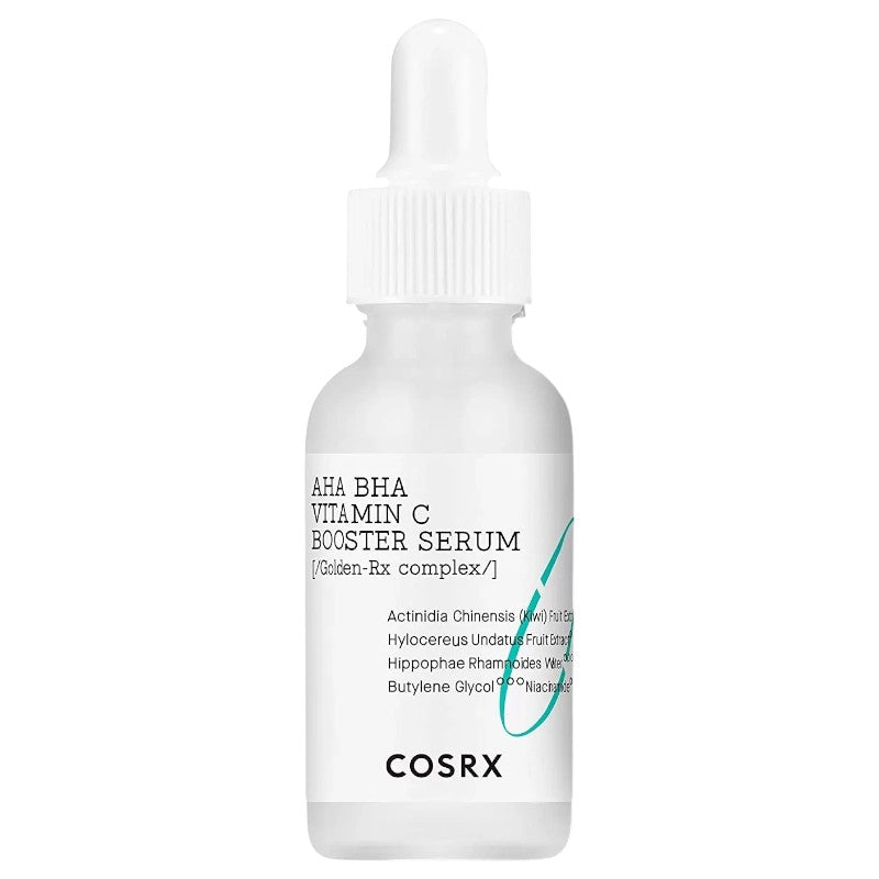 Cosrx AHA/BHA Vitamin C Booster Serum – Korean high-strength serum with AHA, BHA, and Vitamin C for brightening, acne control, even skin tone, and glowing skin in Pakistan