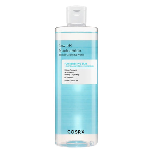 Cosrx Low pH Niacinamide Micellar Cleansing Water – Korean gentle micellar water with niacinamide for removing makeup, cleansing, soothing, and brightening skin in Pakistan