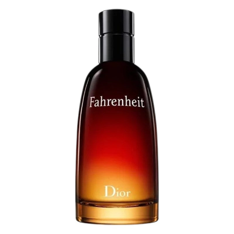 Dior Fahrenheit Eau de Toilette for Men – distinctive woody and leathery fragrance with fresh Sicilian mandarin, sensual violet accord and masculine wood and leather notes, available in Pakistan