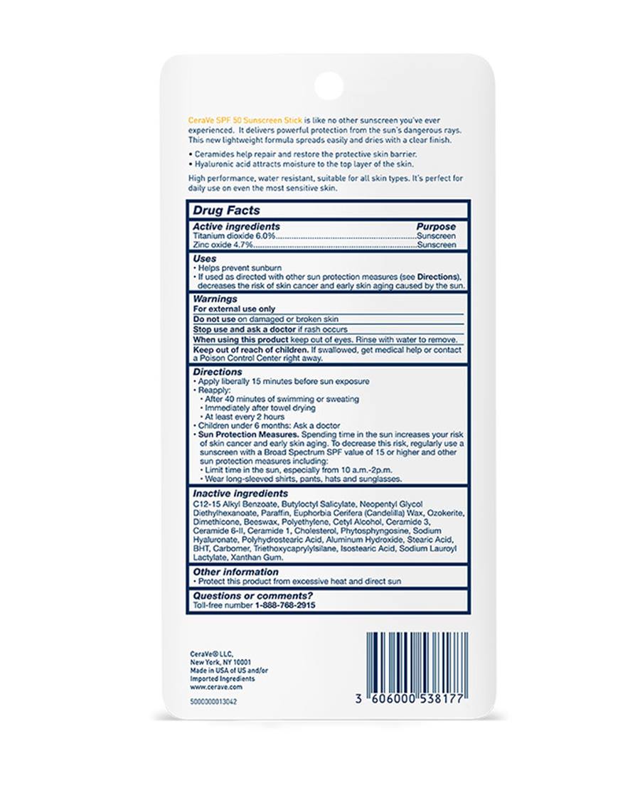 CeraVe | Sunscreen Stick SPF 50 (Face) |