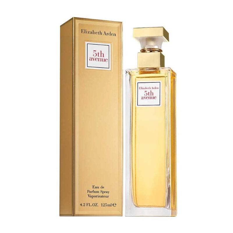 Elizabeth Arden 5th Avenue Eau de Parfum for Women – fresh modern floral fragrance with dewy magnolia, lilac, bergamot, violet, Bulgarian rose, ylang-ylang, jasmine, amber, Tibetan musk, sandalwood and vanilla, available in Pakistan