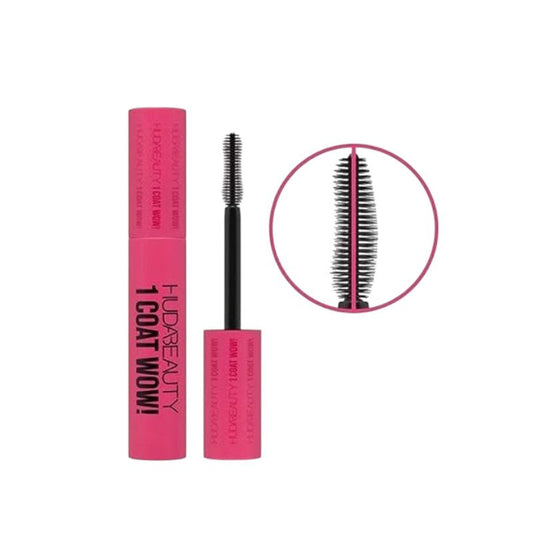 Huda Beauty 1 Coat WOW Extra Volumizing and Lifting Mascara – high-impact mascara for instant volume and lifted lashes, smudge-proof and long-lasting, available online in Pakistan
