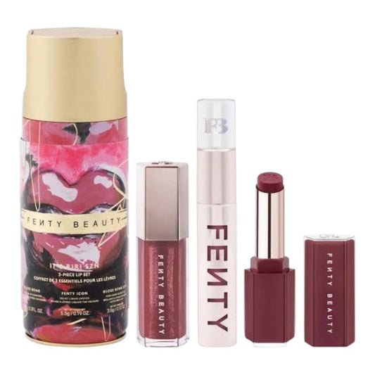 Fenty Beauty by Rihanna It’s Riri Szn 3-Piece Lip Set – limited edition lip gloss and lipstick gift set with universal flattering shades, available online in Pakistan
