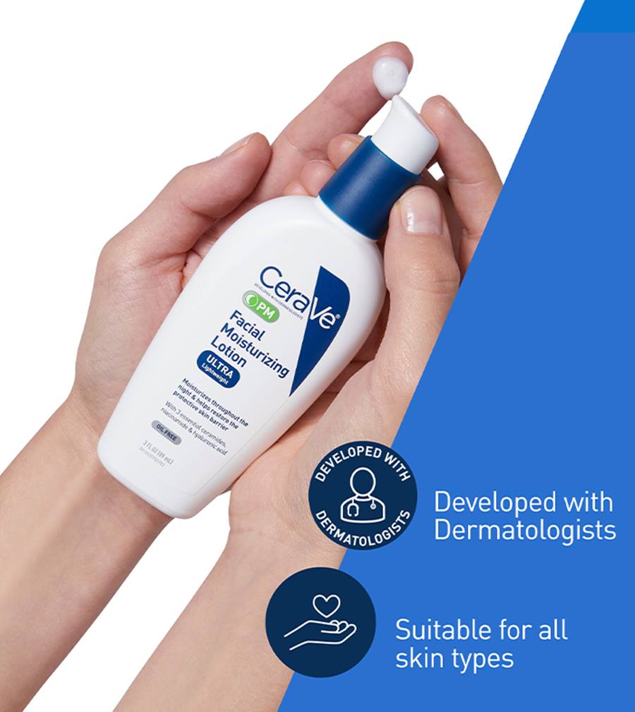 CeraVe | PM Facial Moisturizing Lotion | nighttime barrier support