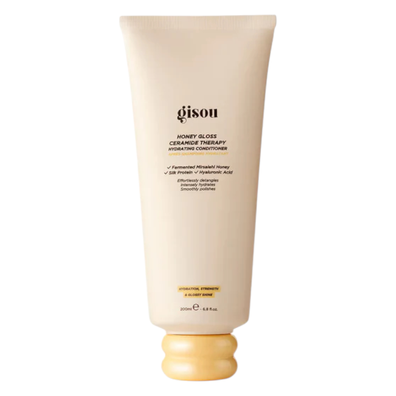 "Gisou Honey Gloss Ceramide Therapy Hydrating Conditioner – premium hair care conditioner for smooth and healthy hair, available online in Pakistan at Makeup by Unzilay."