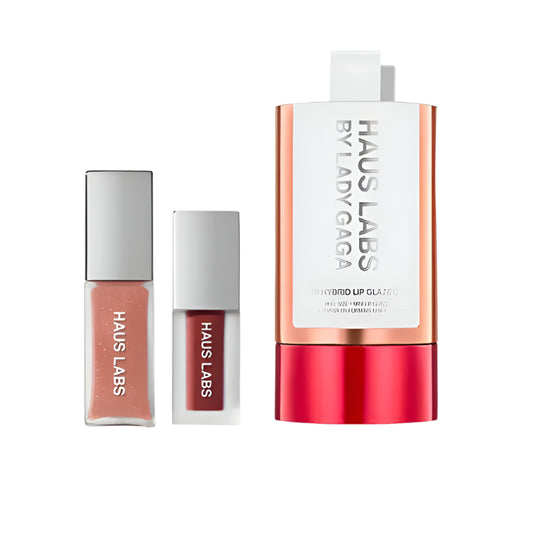 Haus Labs PHD Hybrid Lip Glaze Duo – hydrating high-shine lip gloss set with nourishing formula, long-lasting lip glaze duo by Lady Gaga, available online in Pakistan
