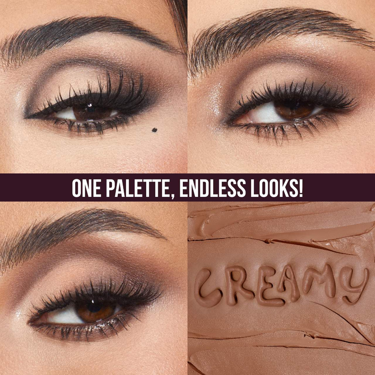 Huda Beauty | Creamy Obsessions Eyeshadow Palette | Neutral Brown