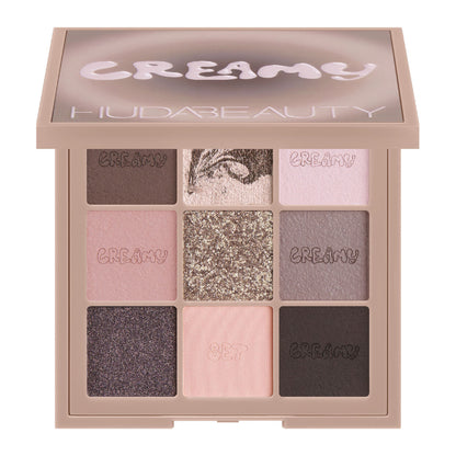 "Buy Huda Beauty Creamy Obsessions Eyeshadow Palette in Pakistan – smooth creamy-textured eyeshadows for flawless blending and stunning glam eye looks."