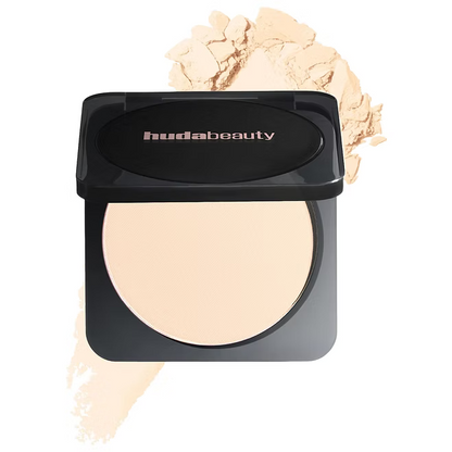 “Huda Beauty Easy Bake Airbrush Matte Pressed Setting Powder – long lasting matte finish face powder for smooth makeup available in Pakistan”