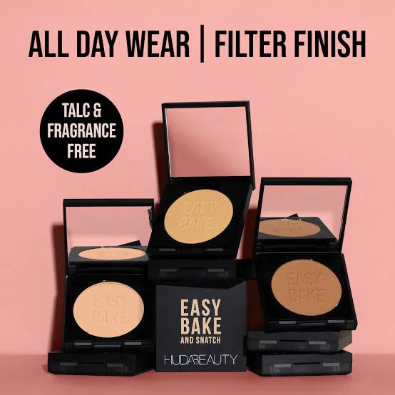 Huda Beauty | Easy Bake and Snatch Pressed Talc-Free Brightening and Setting Powder