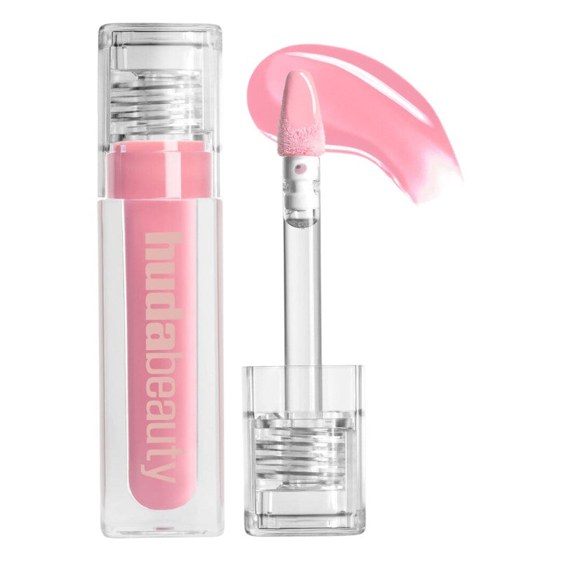 "Buy Huda Beauty FAUXFILLER Gloss UUU-Baby in Pakistan – high-shine plumping lip gloss for fuller, glossy and hydrated lips in a soft nude shade."