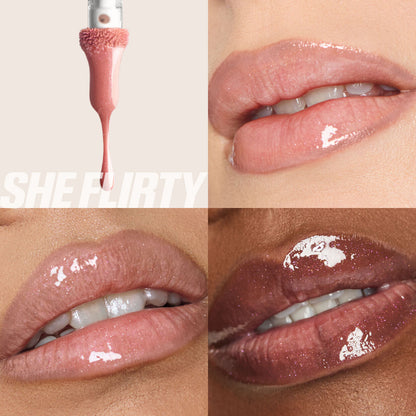 Huda Beauty | Icy Nude FAUXFILLER Lip Gloss