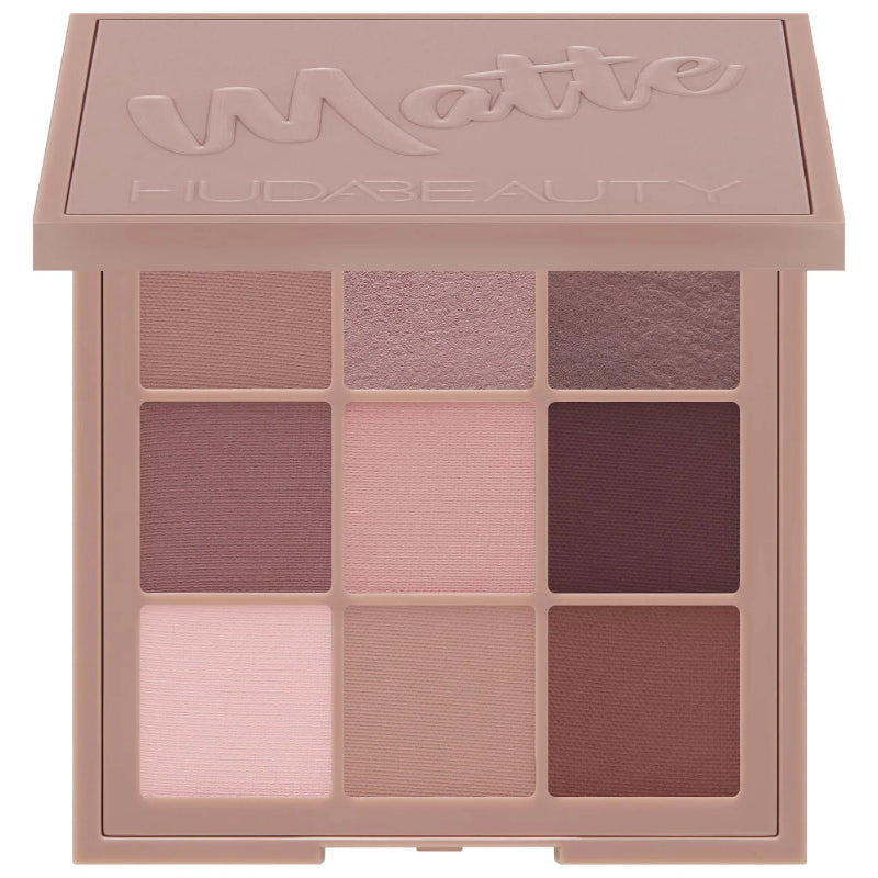 "Buy Huda Beauty Matte Obsessions Eyeshadow Palette in Pakistan – blendable matte eyeshadow shades for soft glam and everyday nude eye looks."
