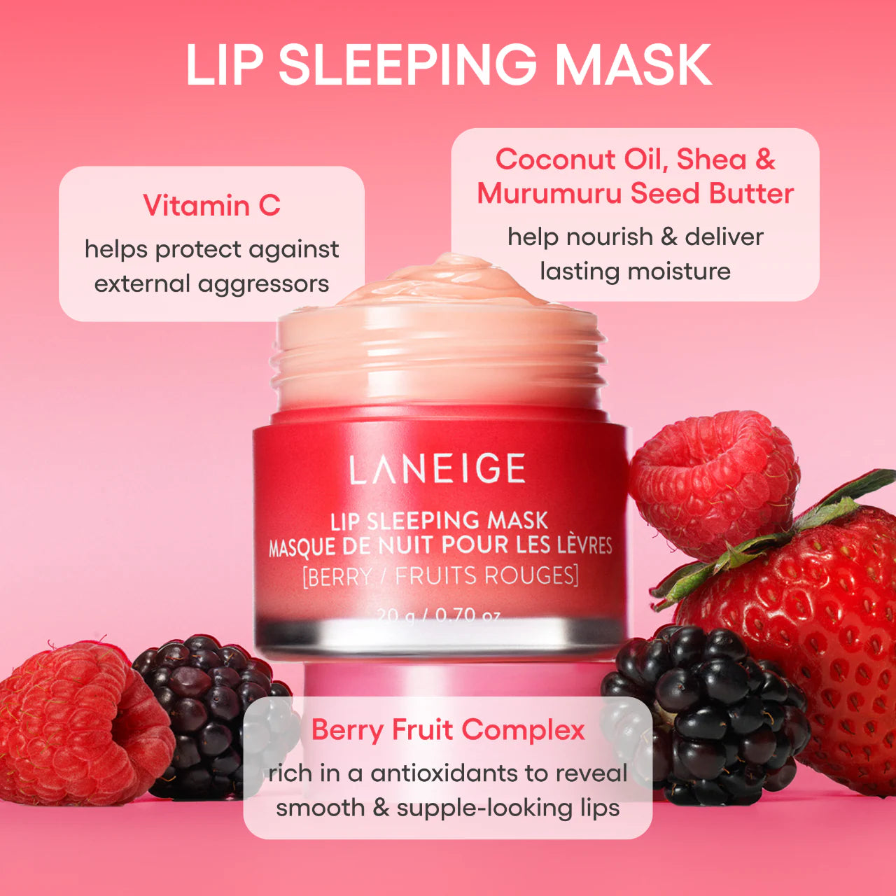 Laneige |  Lip Sleeping Mask Intense Hydration with Vitamin C