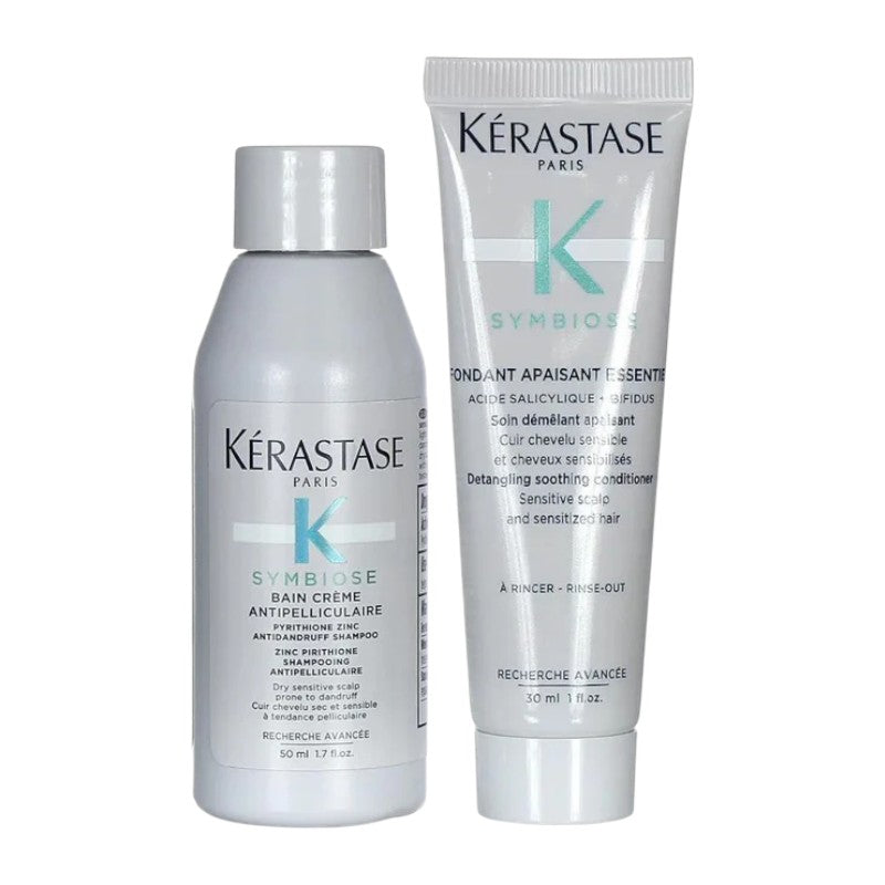 "Kerastase Symbiose Bain 50ml & Fondant 30ml Travel Set – premium travel-size hair care set for healthy and nourished hair, available online in Pakistan at Makeup by Unzilay."