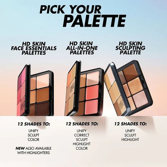 Make Up For Ever | HD Skin Face Essentials Palette With Highlighter