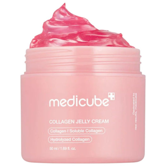 Authentic Medicube Collagen Niacinamide Jelly Cream available online in Pakistan at Makeup by Unzilay – original Korean jelly cream with collagen and niacinamide for brightening, firming, hydrating, and improving skin texture with cash on delivery nationwide.
