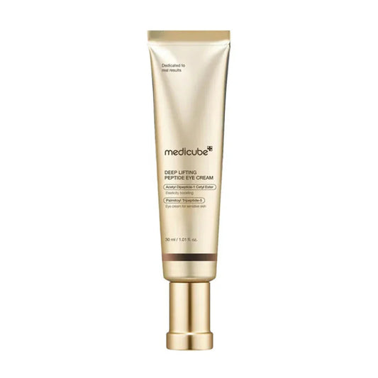Authentic Medicube Deep Lifting Peptide Eye Cream for Face available online in Pakistan at Makeup by Unzilay – original Korean anti-aging eye and face cream with peptides for lifting, firming, reducing wrinkles, and hydrating skin with cash on delivery nationwide.
