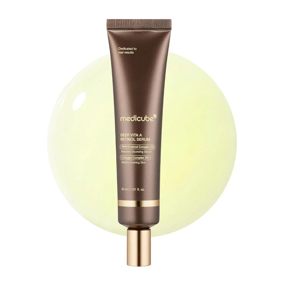 Authentic Medicube Deep Vita A Retinol Serum available online in Pakistan at Makeup by Unzilay – original Korean retinol serum for anti-aging, wrinkle reduction, skin renewal, and firming with cash on delivery nationwide.
