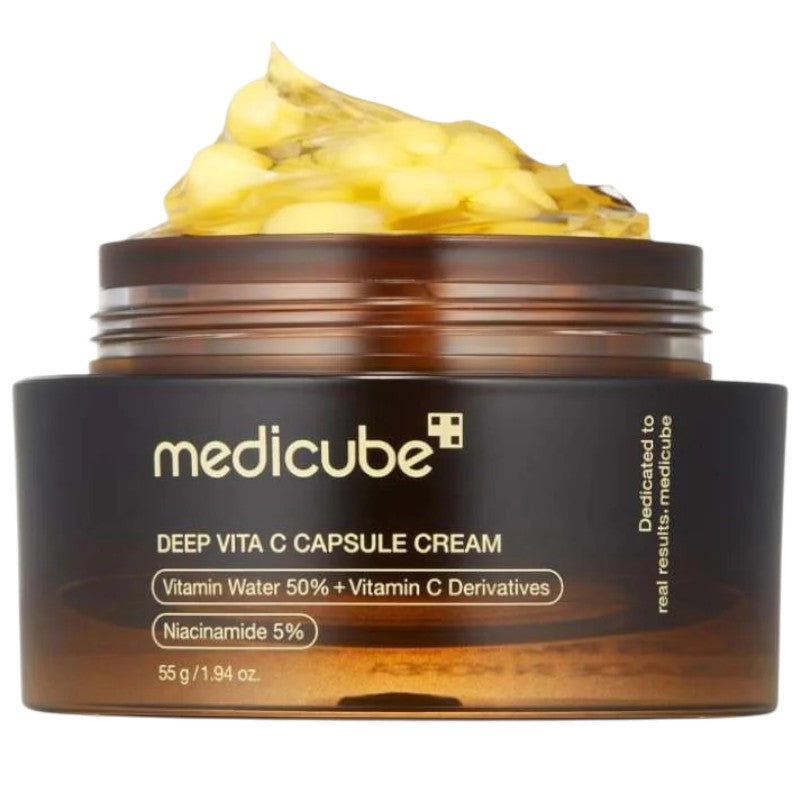 Authentic Medicube Deep Vita C Capsule Cream available online in Pakistan at Makeup by Unzilay – original Korean face cream with vitamin C capsules for brightening, reducing dark spots, and hydrating skin with cash on delivery nationwide.
