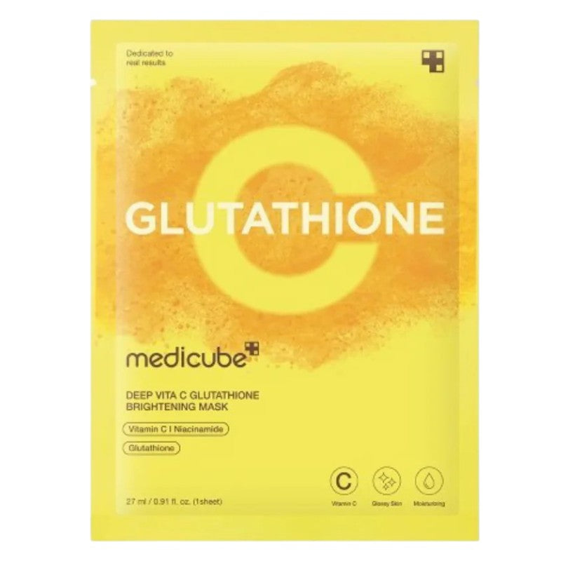 Authentic Medicube Deep Vita C Glutathione Brightening Mask available online in Pakistan at Makeup by Unzilay – original Korean face mask with vitamin C and glutathione for brightening, reducing dark spots, hydrating, and revitalizing skin with cash on delivery nationwide.
