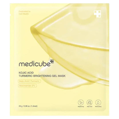 Authentic Medicube Kojic Acid Turmeric Brightening Gel Mask available online in Pakistan at Makeup by Unzilay – original Korean gel mask with kojic acid and turmeric for brightening, reducing dark spots, hydrating, and revitalizing skin with cash on delivery
