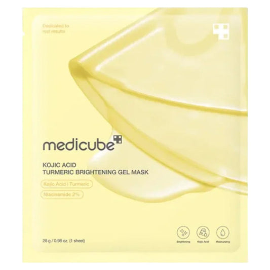 Authentic Medicube Kojic Acid Turmeric Brightening Gel Mask available online in Pakistan at Makeup by Unzilay – original Korean gel mask with kojic acid and turmeric for brightening, reducing dark spots, hydrating, and revitalizing skin with cash on delivery
