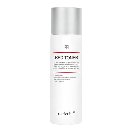 Buy authentic Medicube Red Toner 2.0 in Pakistan at Makeup by Unzilay – original Korean toner for acne-prone and sensitive skin, helps reduce breakouts, control oil, hydrate, and brighten with cash on delivery nationwide.
