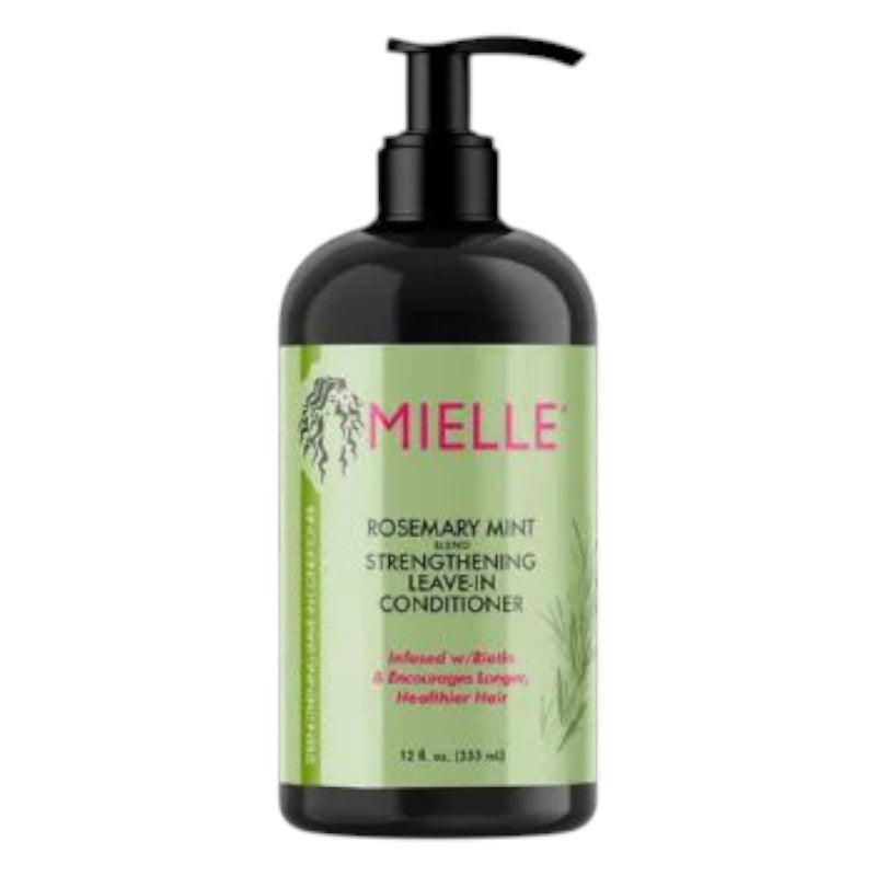 "MIELLE Rosemary Mint Strengthening Leave-In Conditioner – premium hair care for strong, healthy hair, available online in Pakistan at Makeup by Unzilay."