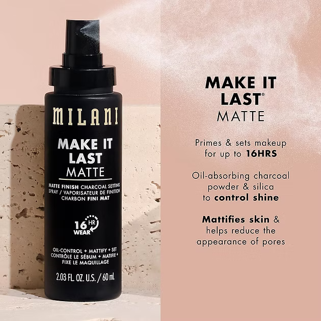 Milani | Make It Last Matte Charcoal Setting Spray 