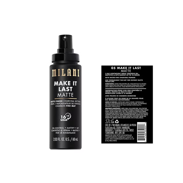 Milani | Make It Last Matte Charcoal Setting Spray 