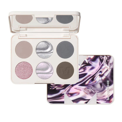 “Morphe Cyber Chrome Eyeshadow Palette – metallic and shimmer eye makeup palette for bold glam looks available in Pakistan”