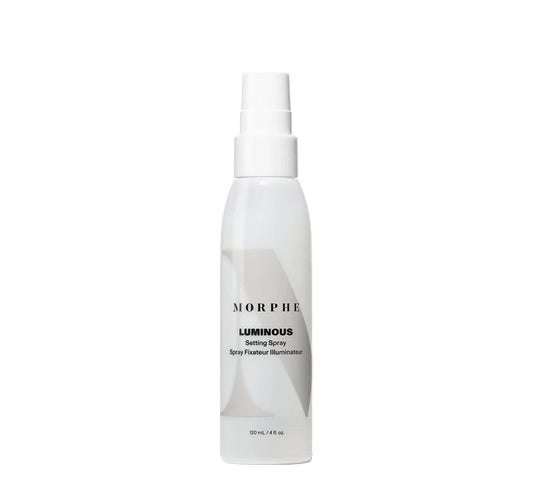 Morphe Luminous Setting Spray – hydrating makeup setting spray for radiant, dewy finish, lightweight and long-lasting, enhances makeup glow, available online in Pakistan

