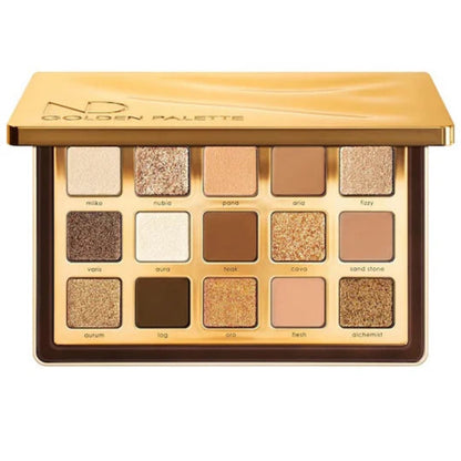 "Buy Natasha Denona Golden Eyeshadow Palette in Pakistan – luxurious gold and bronze eyeshadows with high pigment and shimmer finish for stunning glam and bridal looks."