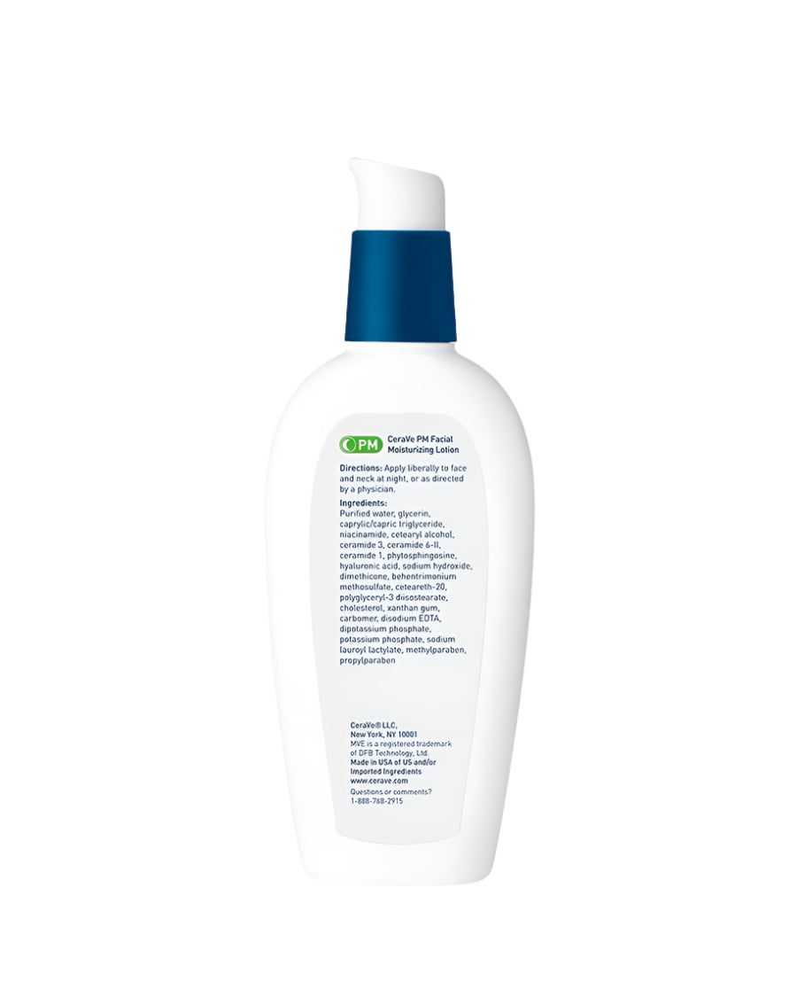CeraVe | PM Facial Moisturizing Lotion | nighttime barrier support