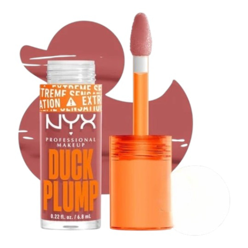 “NYX Duck Plump High Pigment Plumping Lip Gloss 03 Nude Swings – glossy plumping lip gloss for fuller and hydrated lips available in Pakistan”