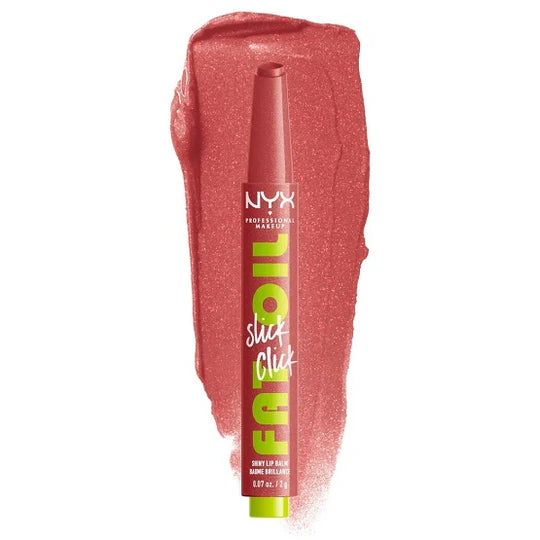 “NYX Fat Oil Slick Click – hydrating glossy lip balm for smooth and shiny lips available in Pakistan”