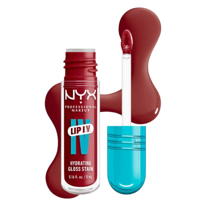 “NYX Lip I.V. hydrating lip gloss stain – long lasting glossy lip color available in Pakistan”