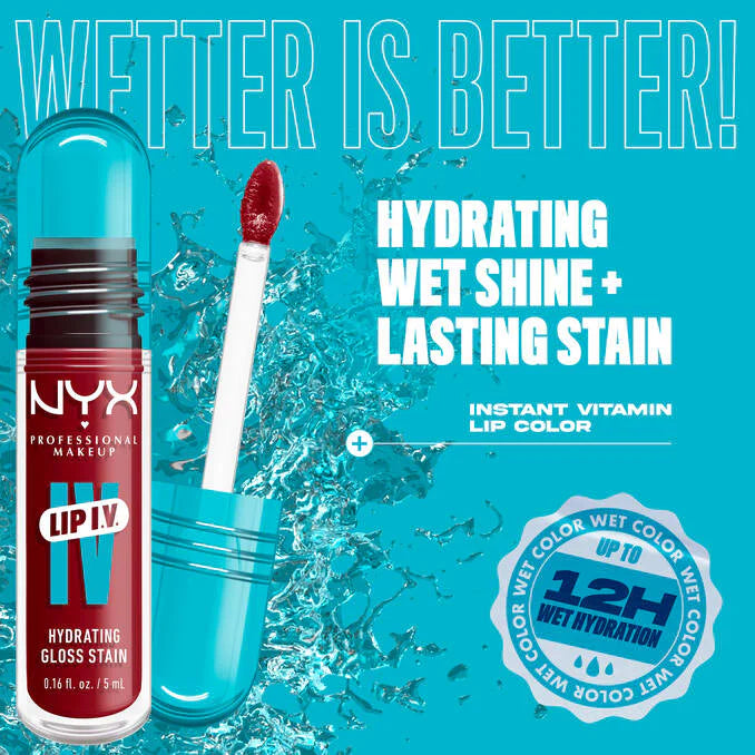 NYX | Lip I.V. Hydrating Lip Gloss Stain