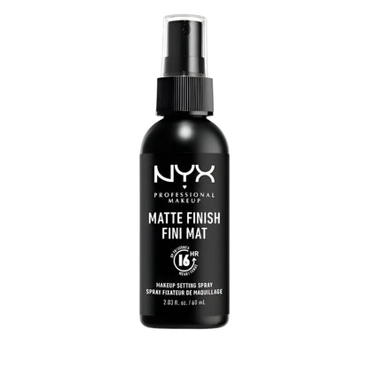 NYX Matte Finish Setting Spray – long-lasting, oil-control makeup setting spray for matte, flawless finish, suitable for all skin types, available online in Pakistan
