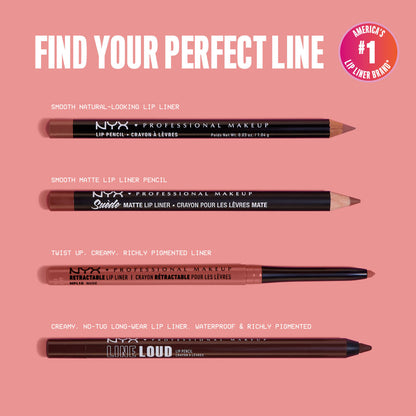 NYX | Suede Matte Lip Liner Velvet Soft Vegan Lip Pencil