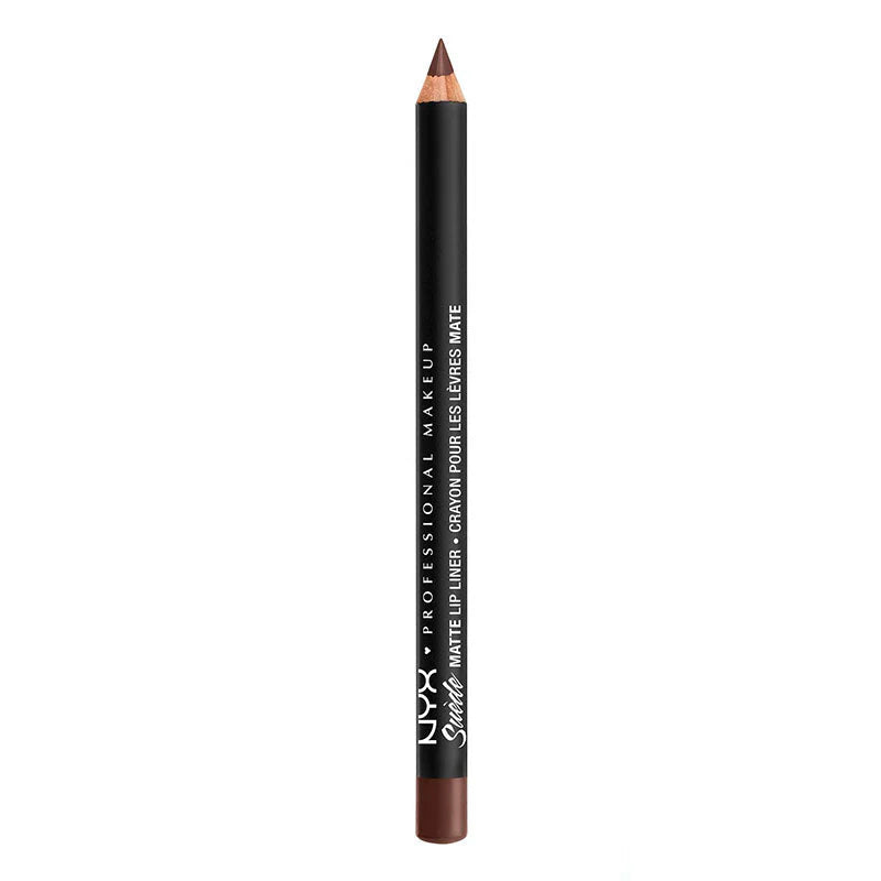 “NYX Suede Matte Lip Liner Velvet Soft Vegan Lip Pencil – long lasting smooth lip liner for defined matte lips available in Pakistan”