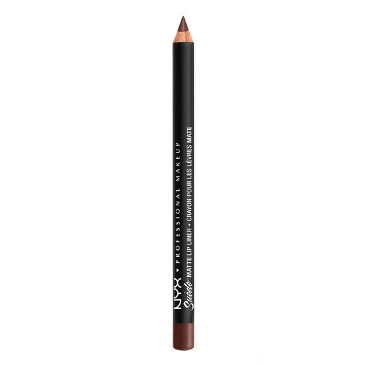 “NYX Suede Matte Lip Liner Velvet Soft Vegan Lip Pencil – long lasting smooth lip liner for defined matte lips available in Pakistan”