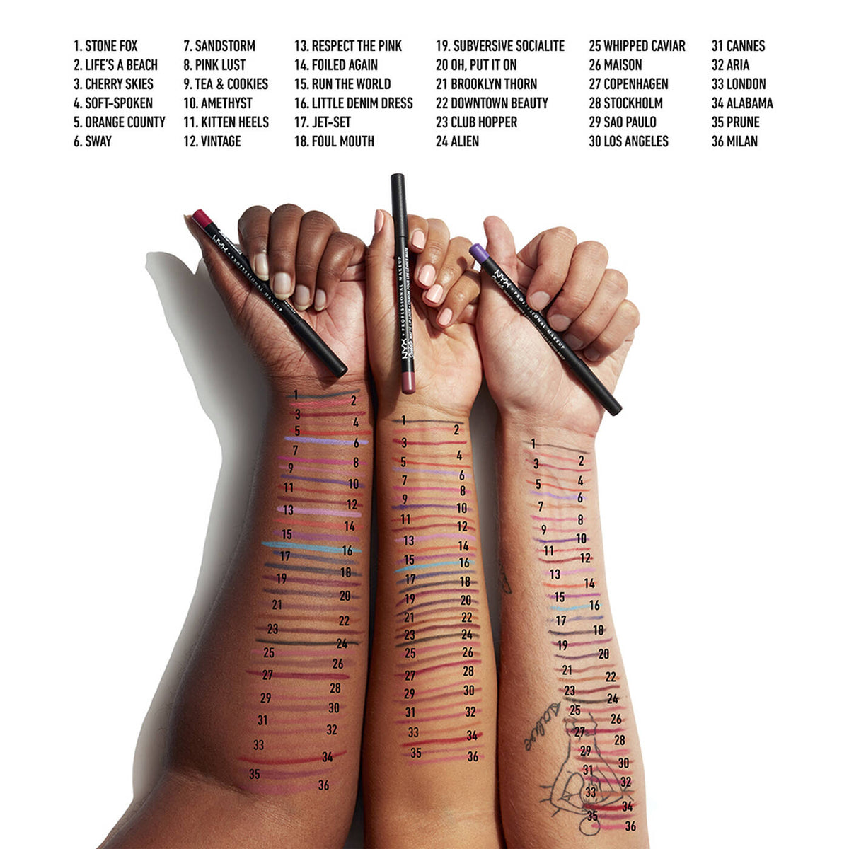 NYX | Suede Matte Lip Liner Velvet Soft Vegan Lip Pencil