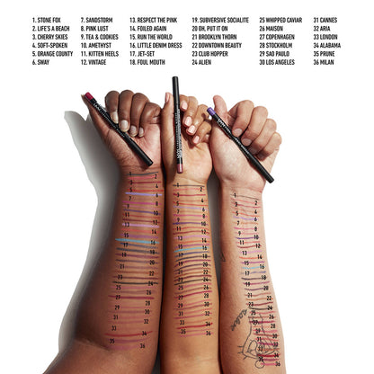 NYX | Suede Matte Lip Liner Velvet Soft Vegan Lip Pencil